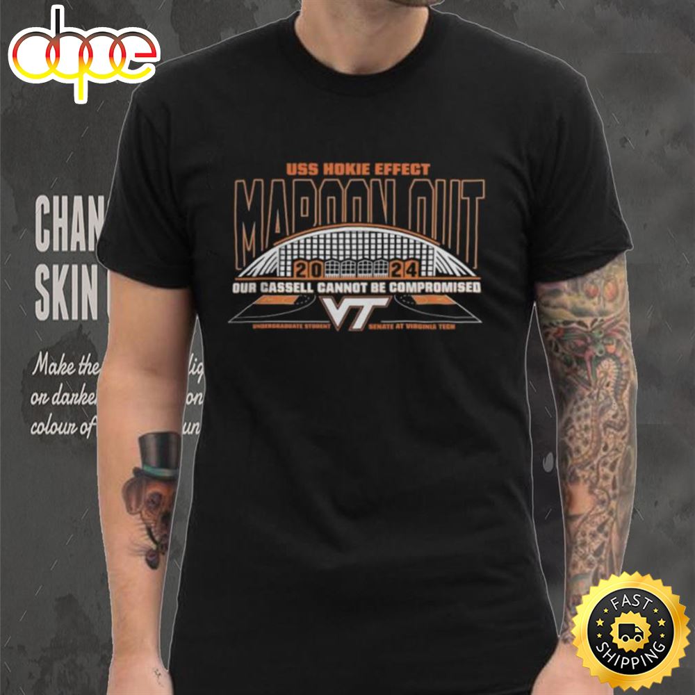 Virginia Tech Hokies Basketball Hokie Effect Maroon Out 2024 T Shirt T Shirt