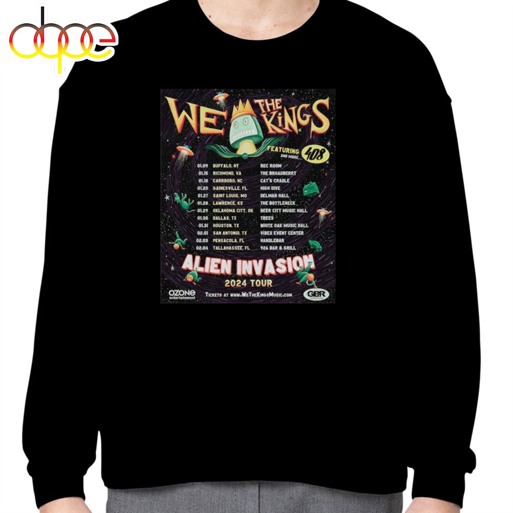 We The Kings Alien Tour 2024 Shirt