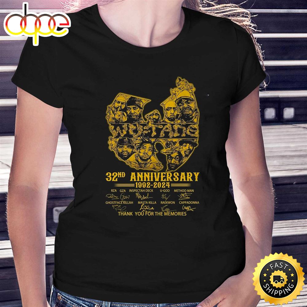 Wu Tang Clan 32nd Anniversary 1992 2024 Thank You For The Memories T Shirt Exupgs.jpg