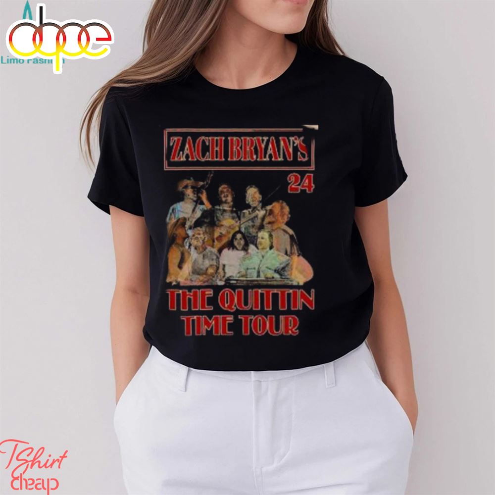Zach Bryan Tour 2024 With Special Guests Merch Zach Bryan The Quittin Time Tour 2024 Shirt