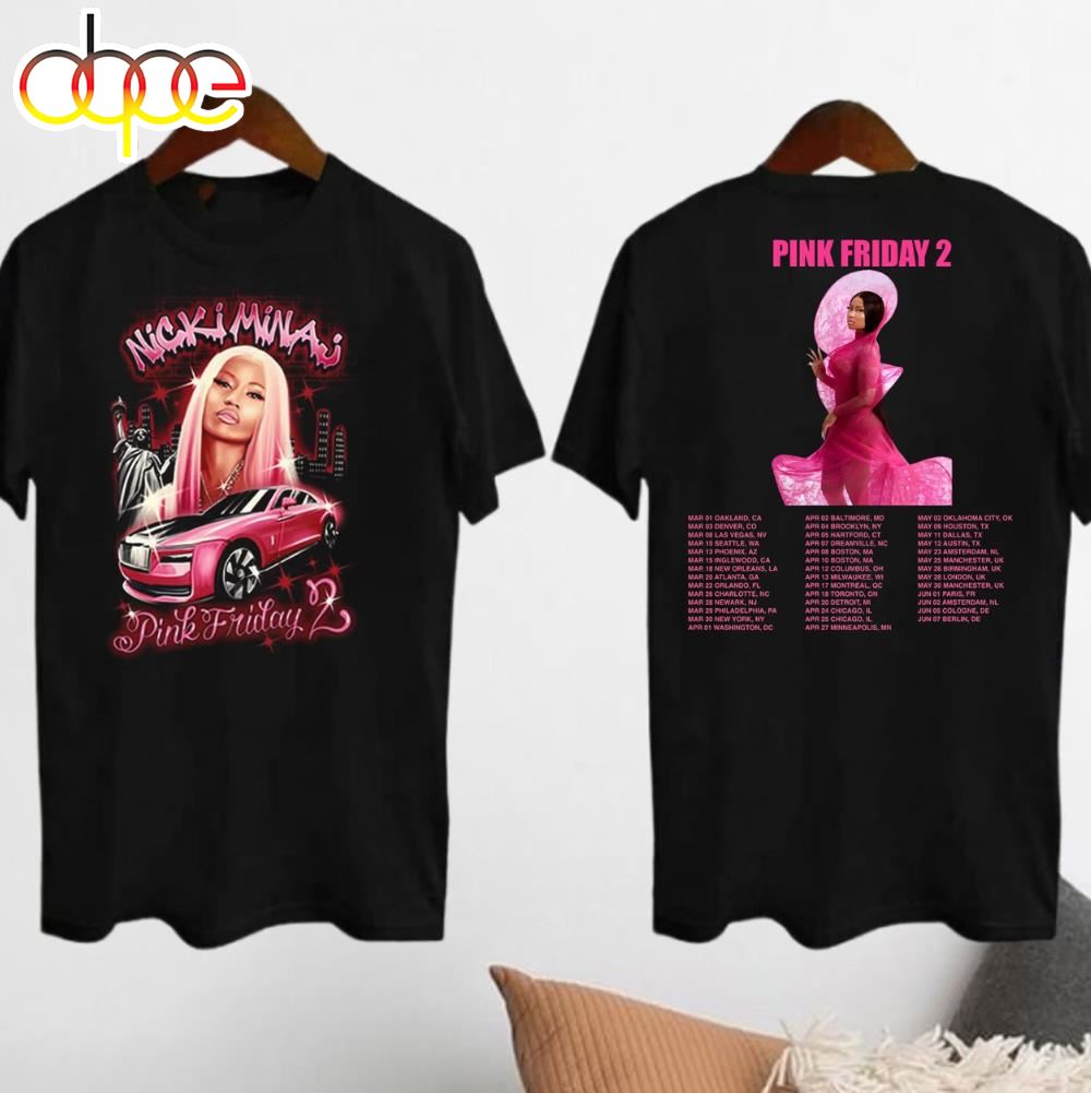 2024 Nicki Minaj Tour T Shirt Nicki Minaj Pink Friday 2 Concert Shirt