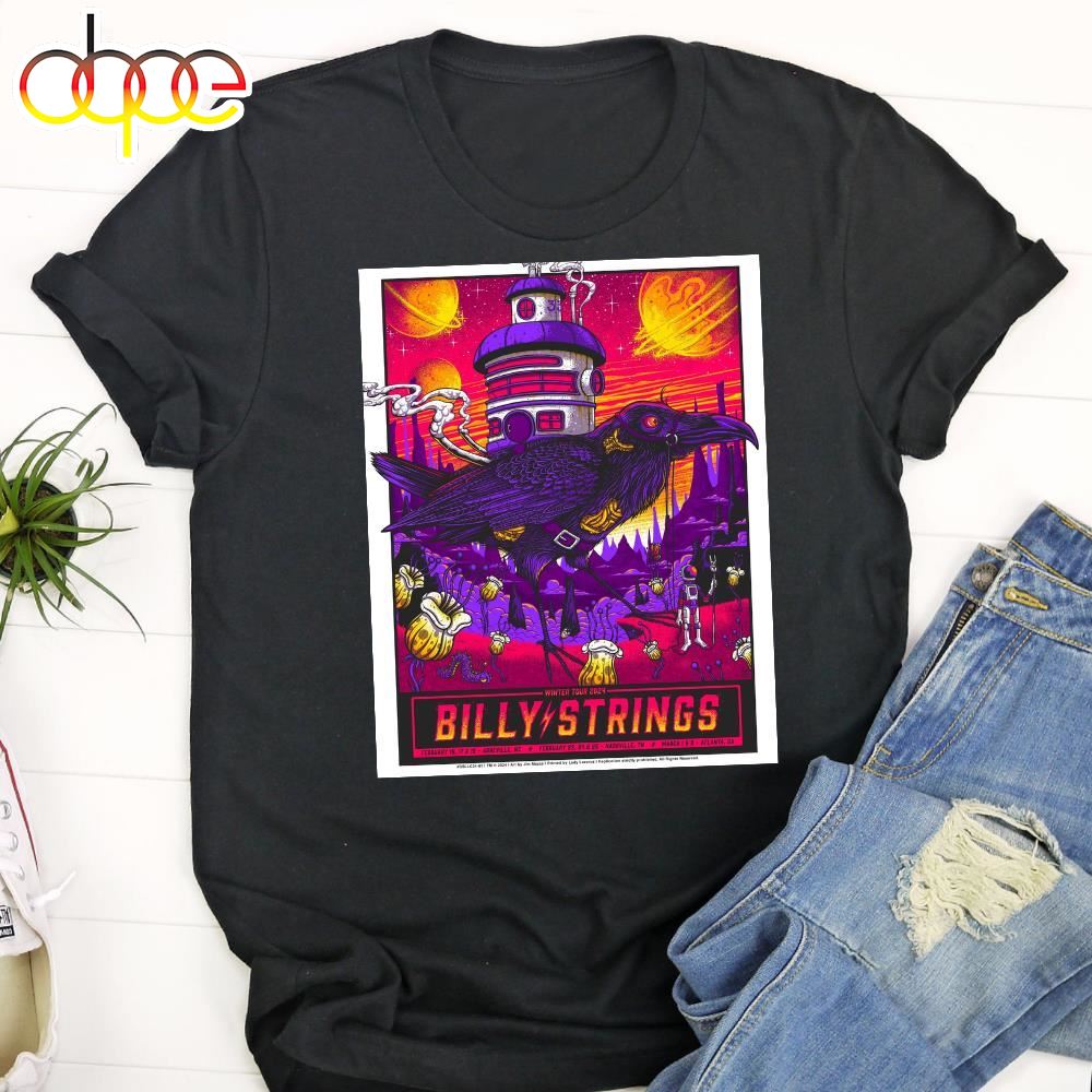 Billy Strings Multiple Cities 24 Mazza Tour 2024 Unisex T Shirt