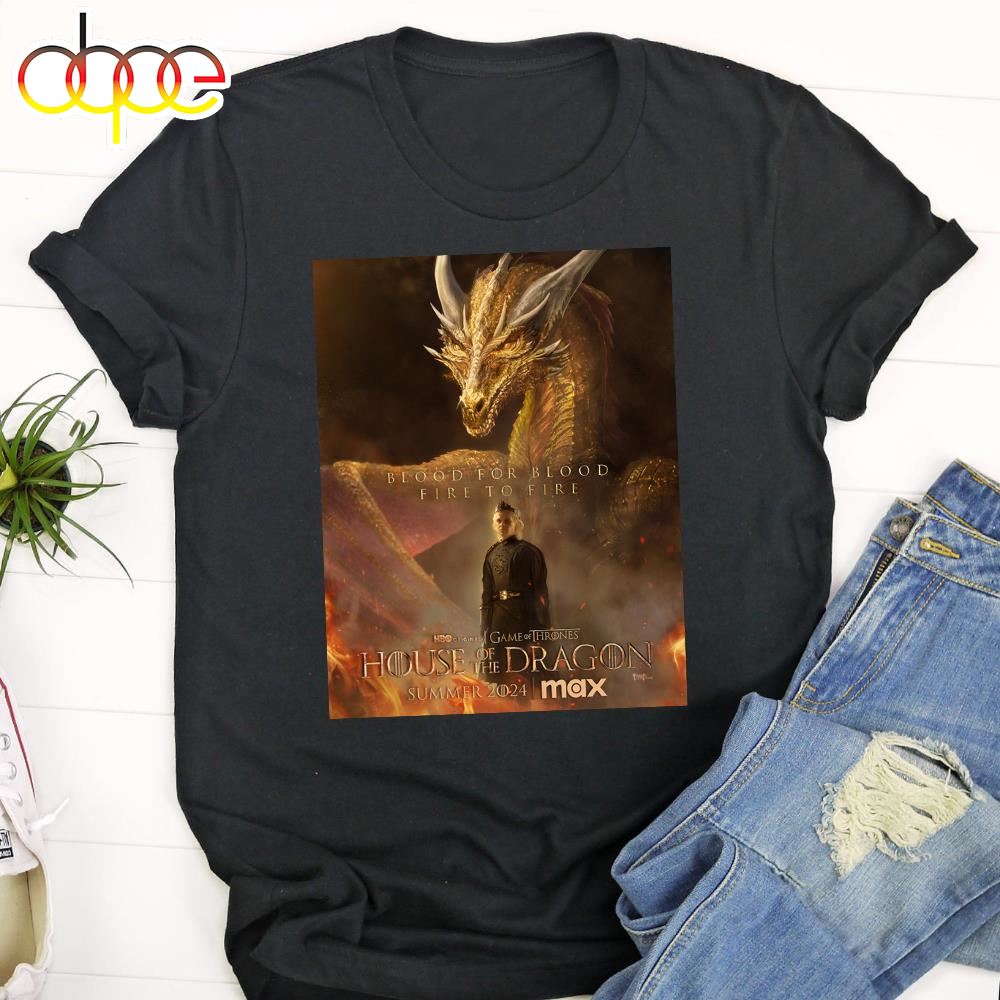 Blood For Blood House Of The Dragon 2024 Poster Tshirt