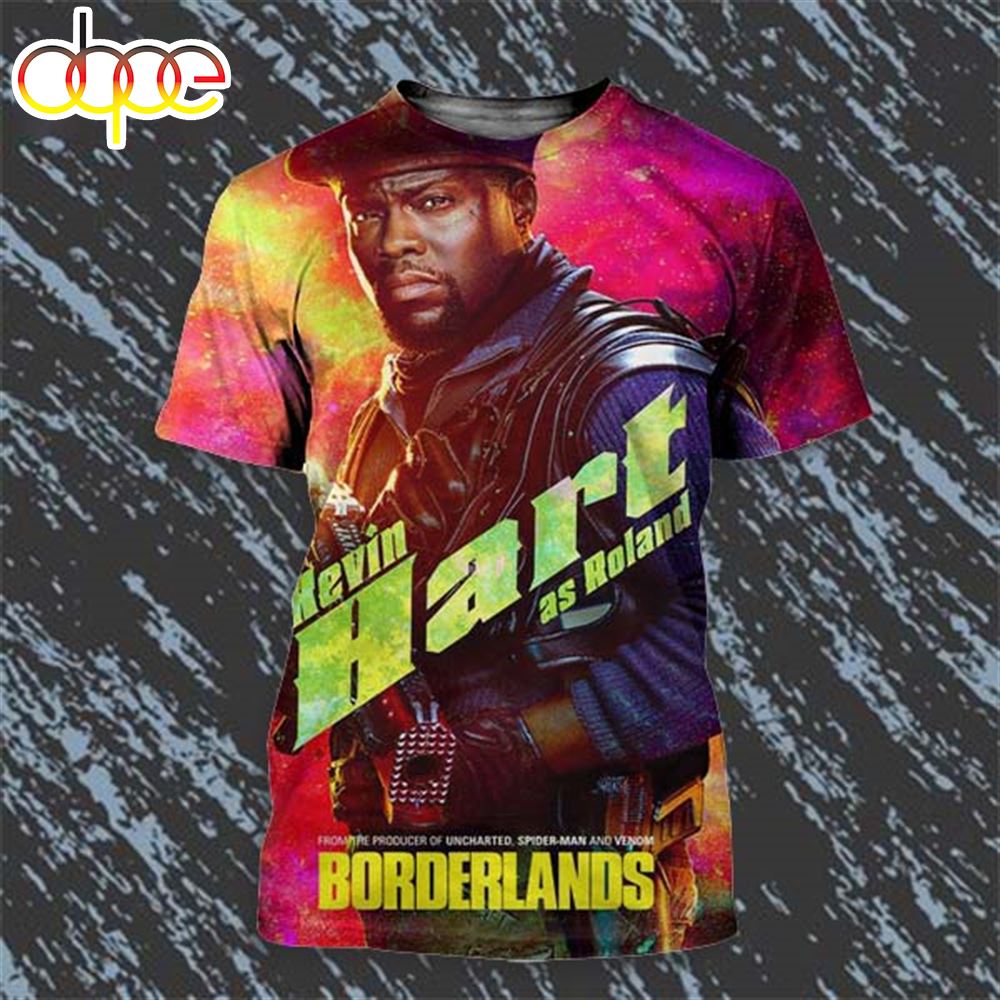 Borderlands 2024 Kevin Hart As Roland Live Action Movie All Over Print Shirt