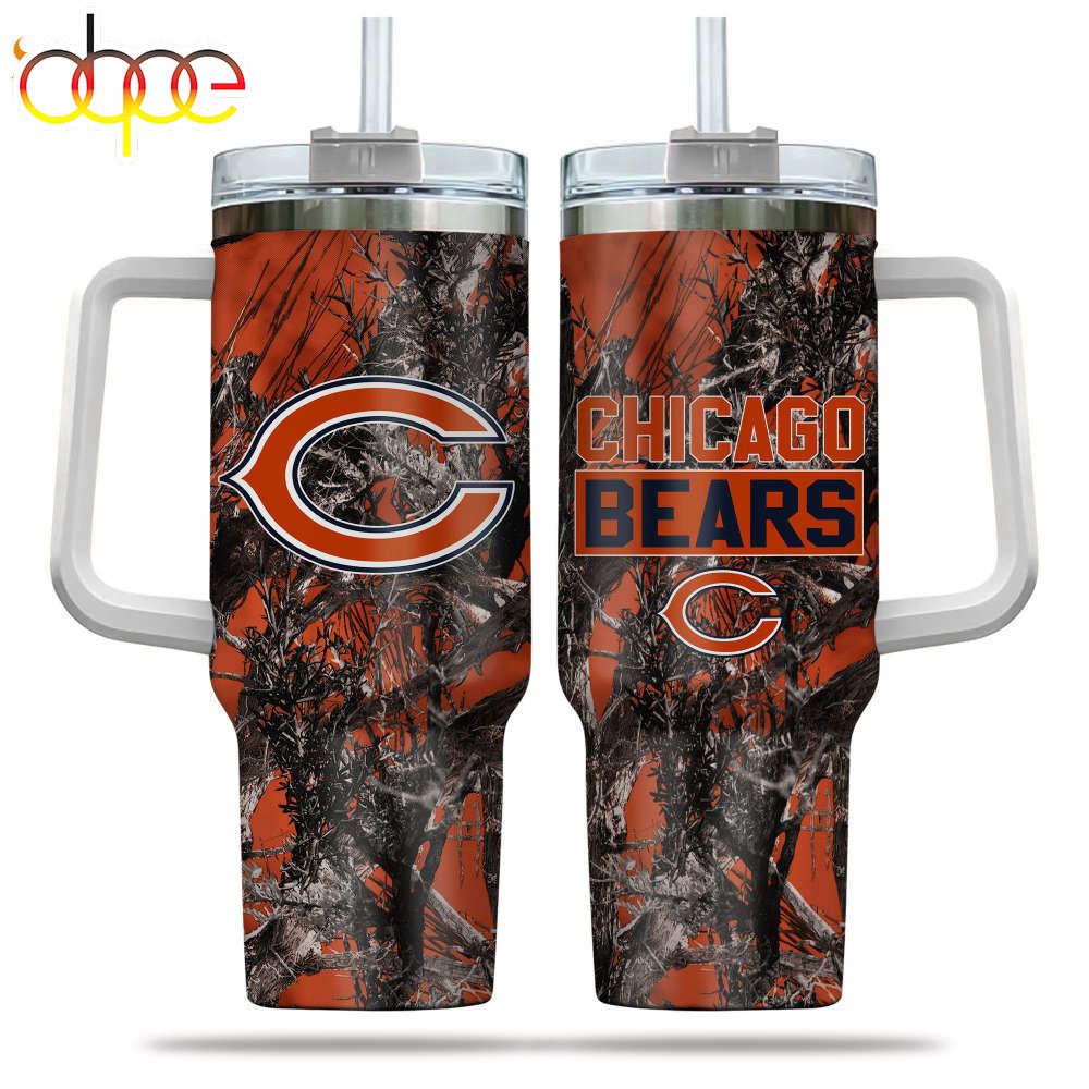 Chicago Bears NFL Hunting Personalized Stanley Tumbler 40oz
