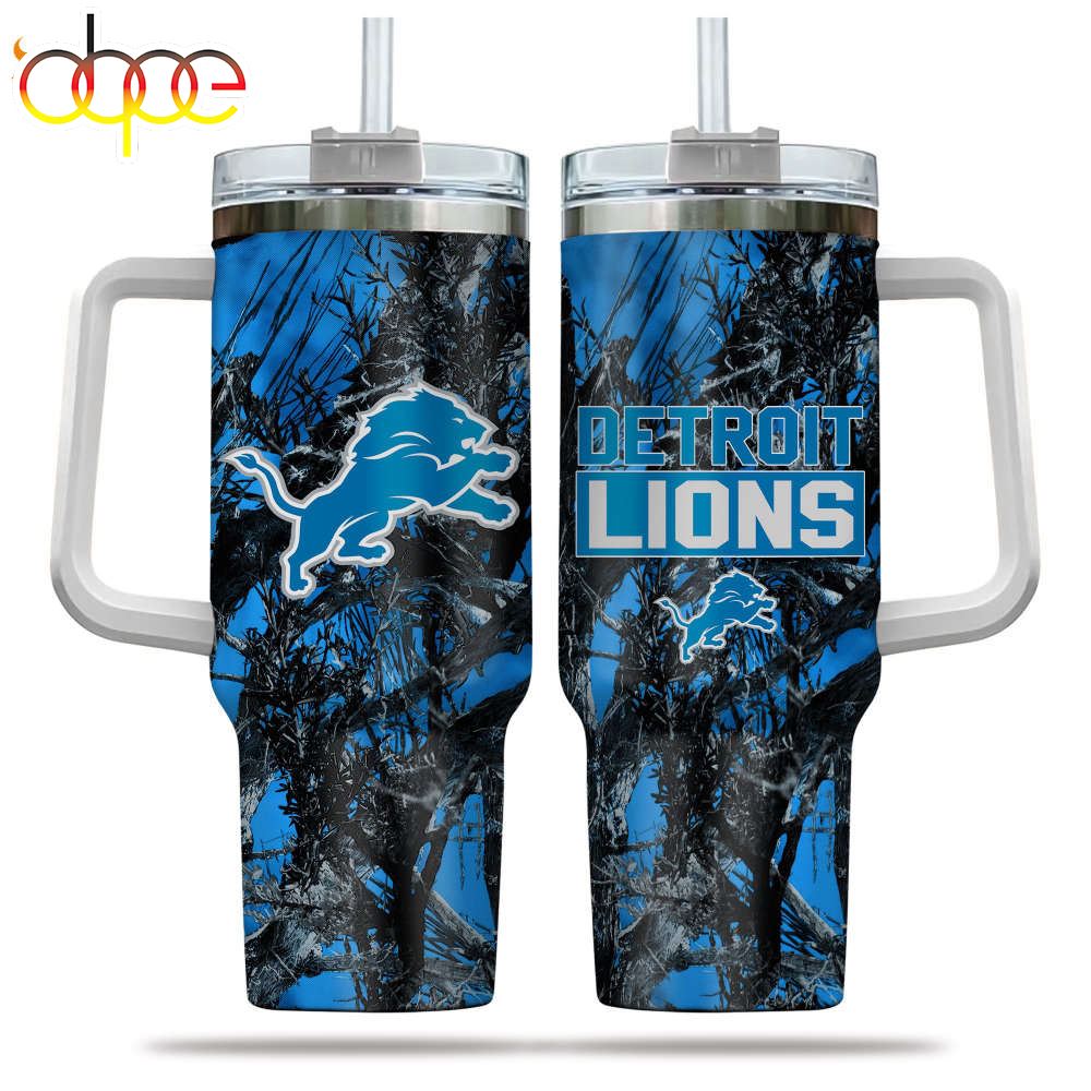 Detroit Lions NFL Hunting Personalized Stanley Tumbler 40oz