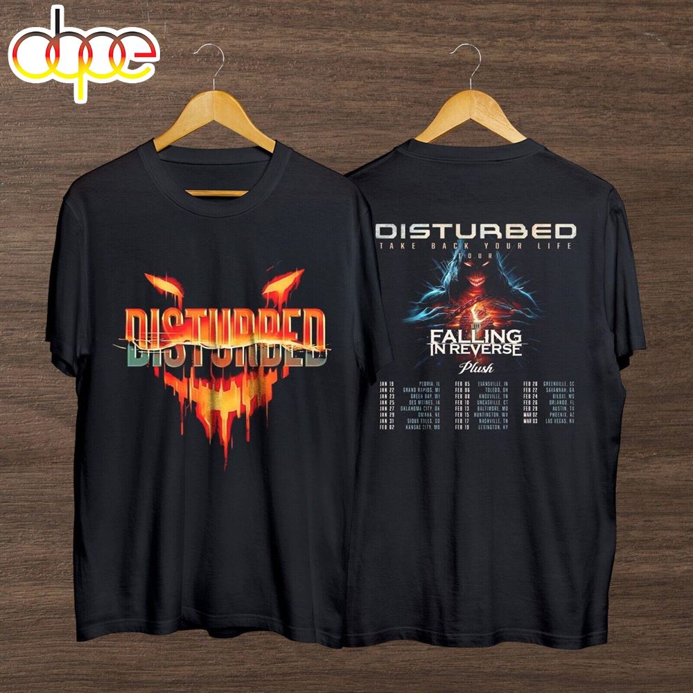 Disturbed Band Music Tour 2024 T Shirt