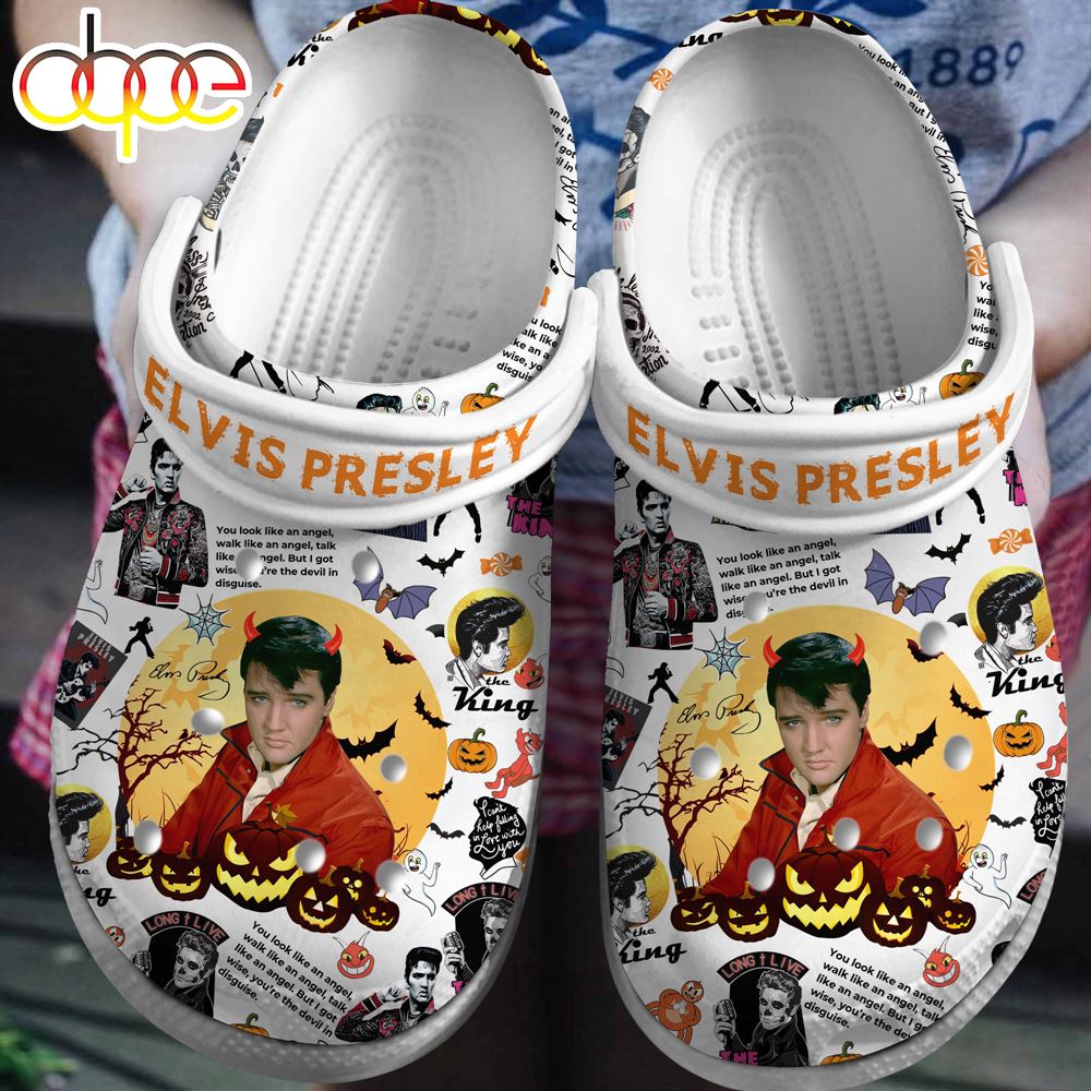 Elvis Presley Music Clogs Shoes Comfortable For Men Women And Kids