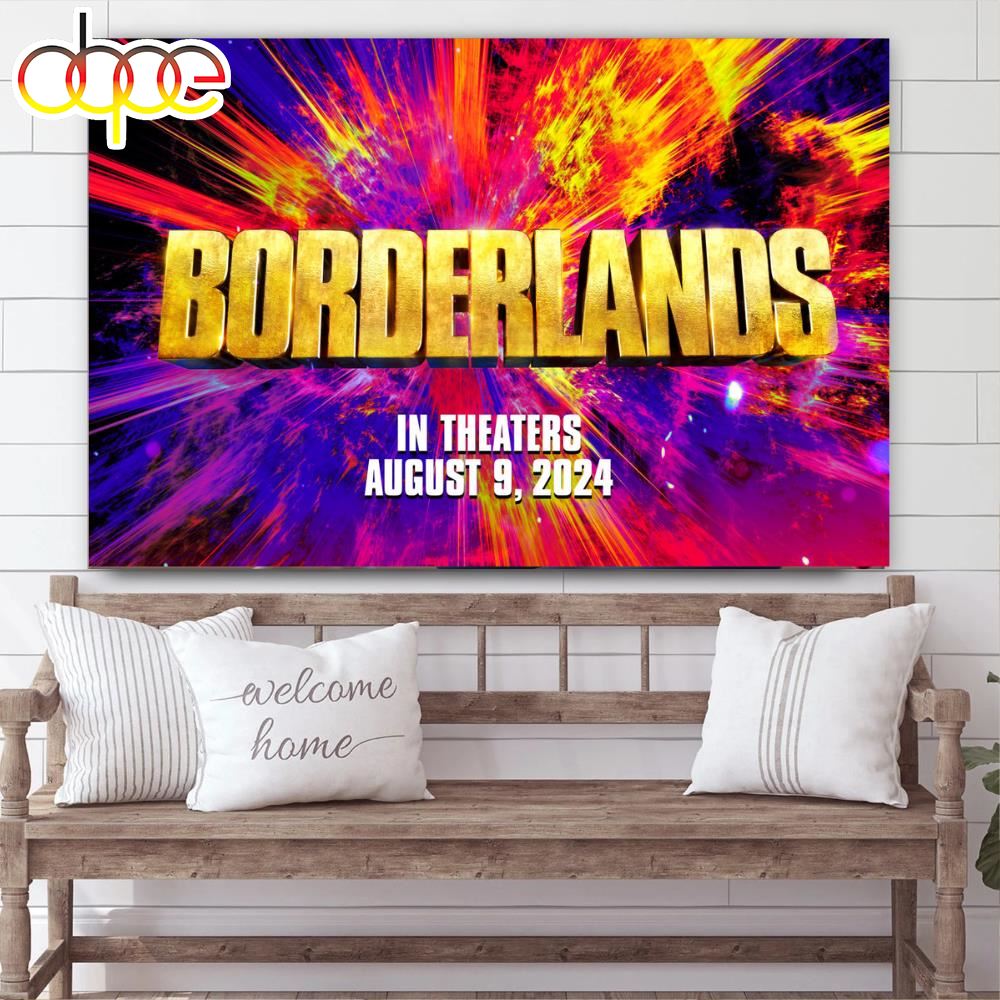 First Poster For The Live Action Borderlands Movie On August 9 2024 Canvas Poster