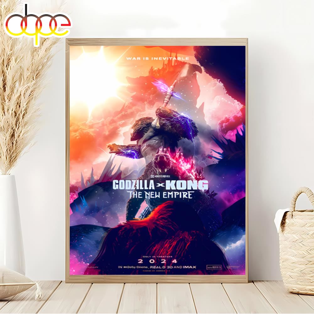 Godzilla X Kong The New Empire 2024 Decor Poster