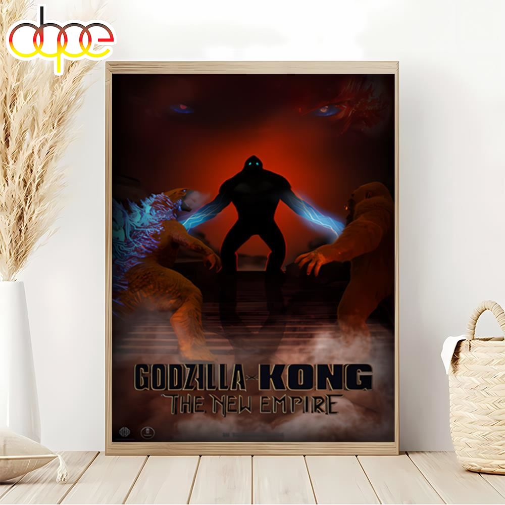 Godzilla X Kong The New Empire 2024 Movie Poster Canvas