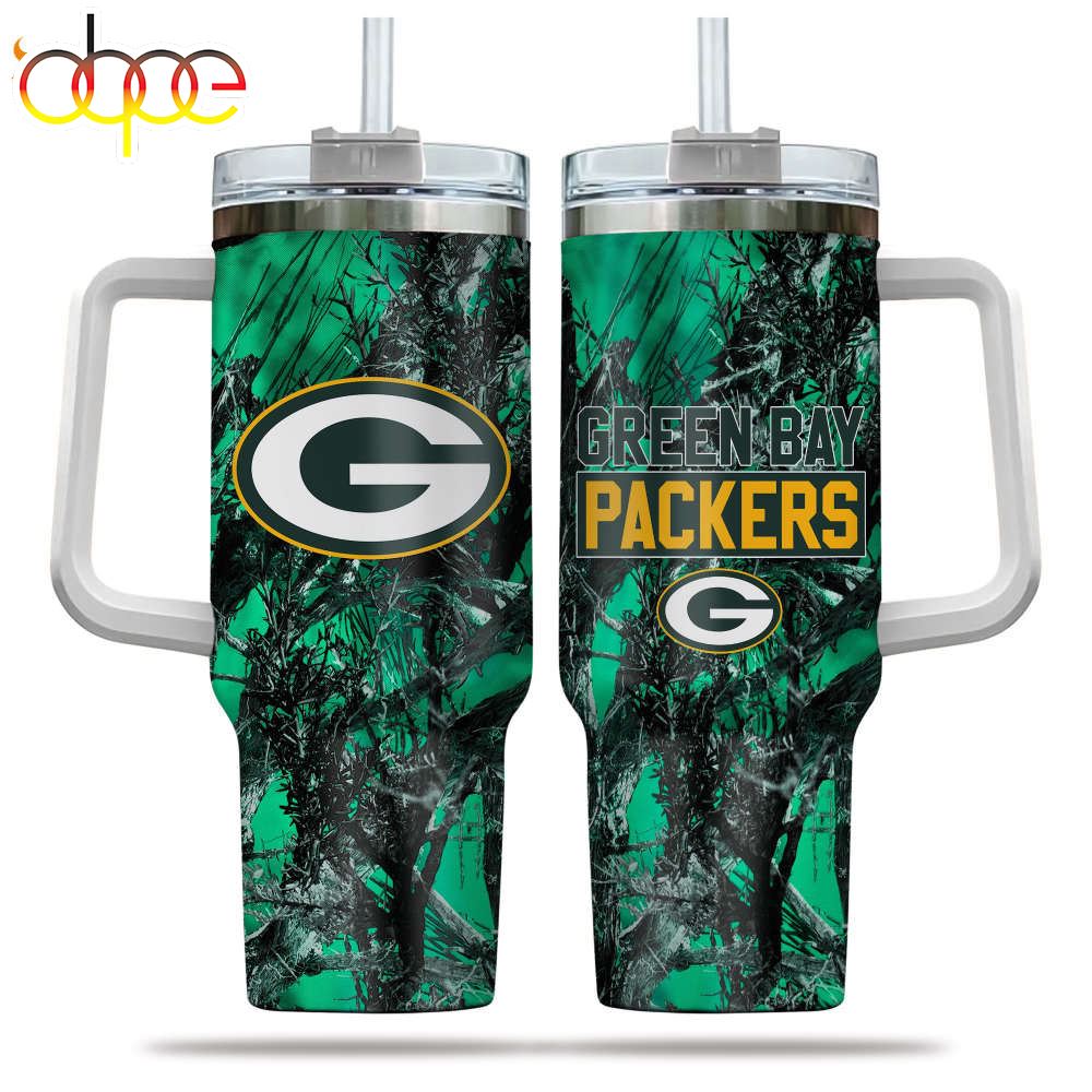 Green Bay Packers NFL Hunting Personalized Stanley Tumbler 40oz