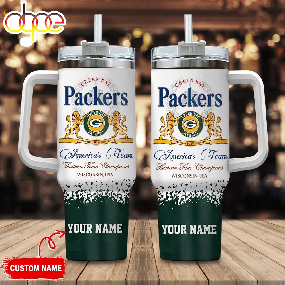 Green Bay Packers Personalized NFL Champions Modelo 40oz Stanley Tumbler