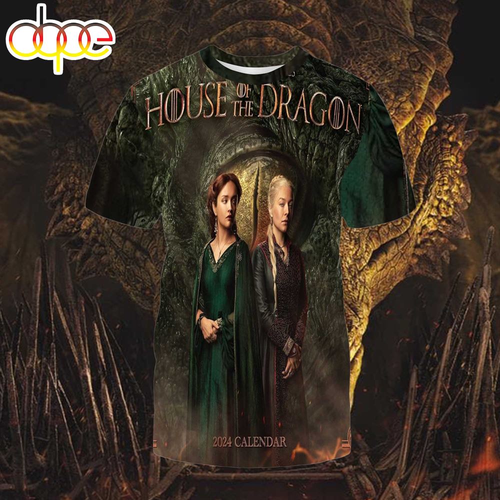 House Of The Dragon 2024 Calendar All Over Print Shirt All Over Print Shirt