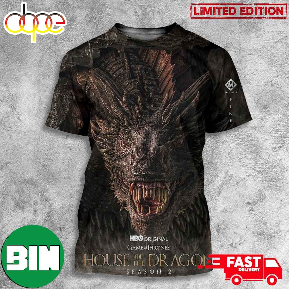 House Of The Dragon Season 2 Game Of Thrones Hbo Original All Over Print T Shirt