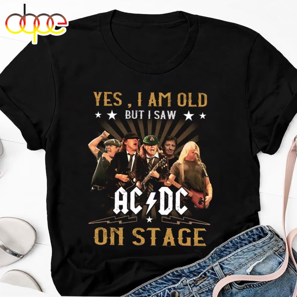 I Saw Acdc Tour 2024 On Stage Vintage T Shirt