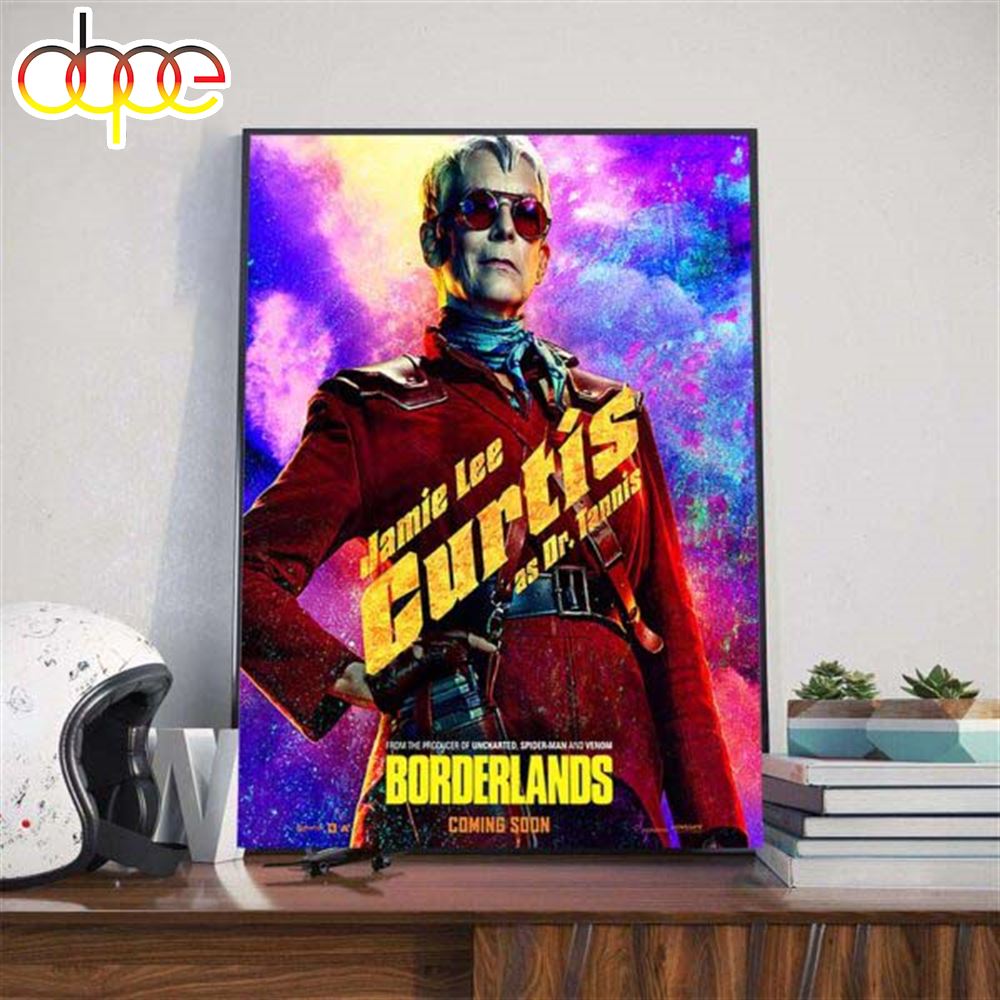 Jamie Lee Curtis As Dr Patricia Tannis In Borderlands 2024 Official Poster Art Decor Poster Canvas