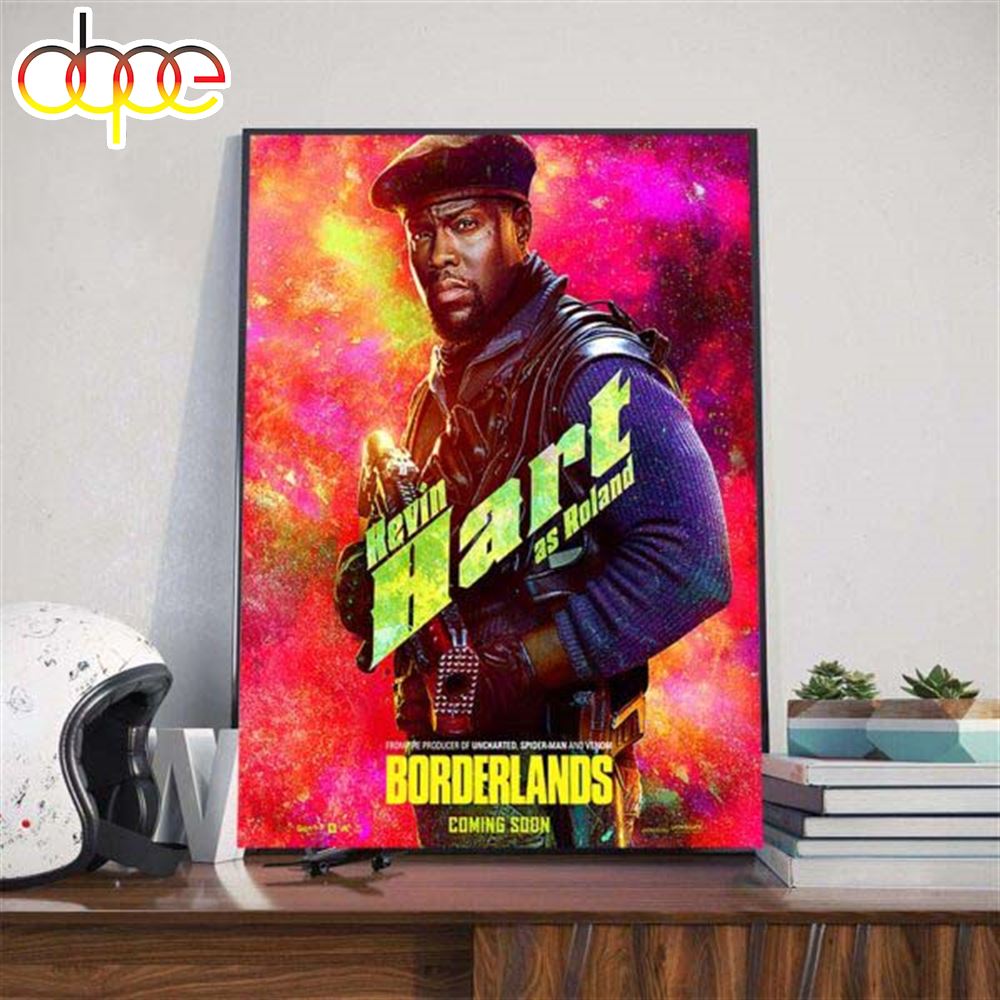 Kevin Hart As Roland In Borderlands 2024 Official Poster Art Decor Poster Canvas
