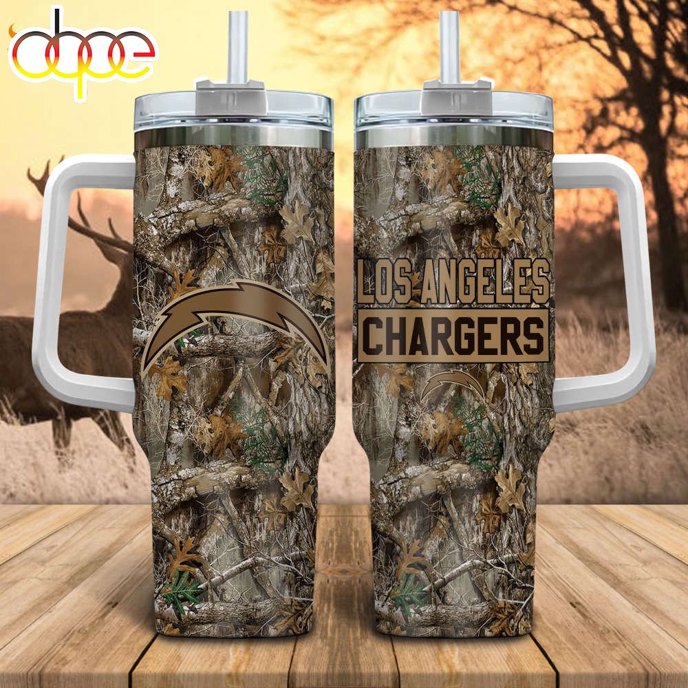 Los Angeles Chargers NFL Hunting Tumbler Stanley Tumbler 40oz