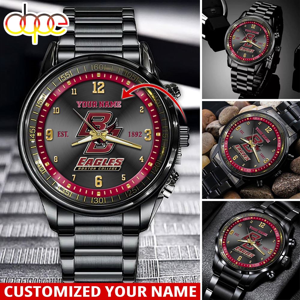 NCAA Boston College Eagles Sport Watch For This Season Custom Watch For Football Lovers