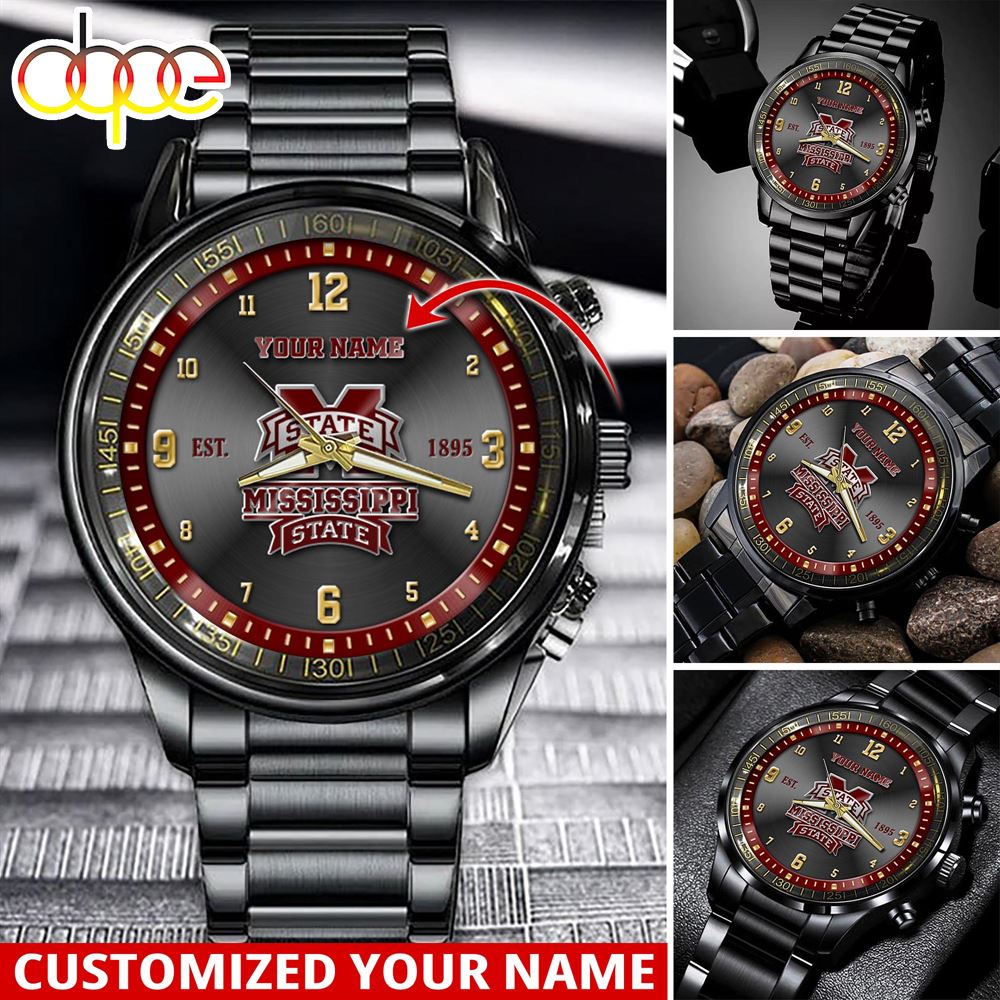NCAA Mississippi State Bulldogs Sport Watch For This Season Custom Watch For Football Lovers