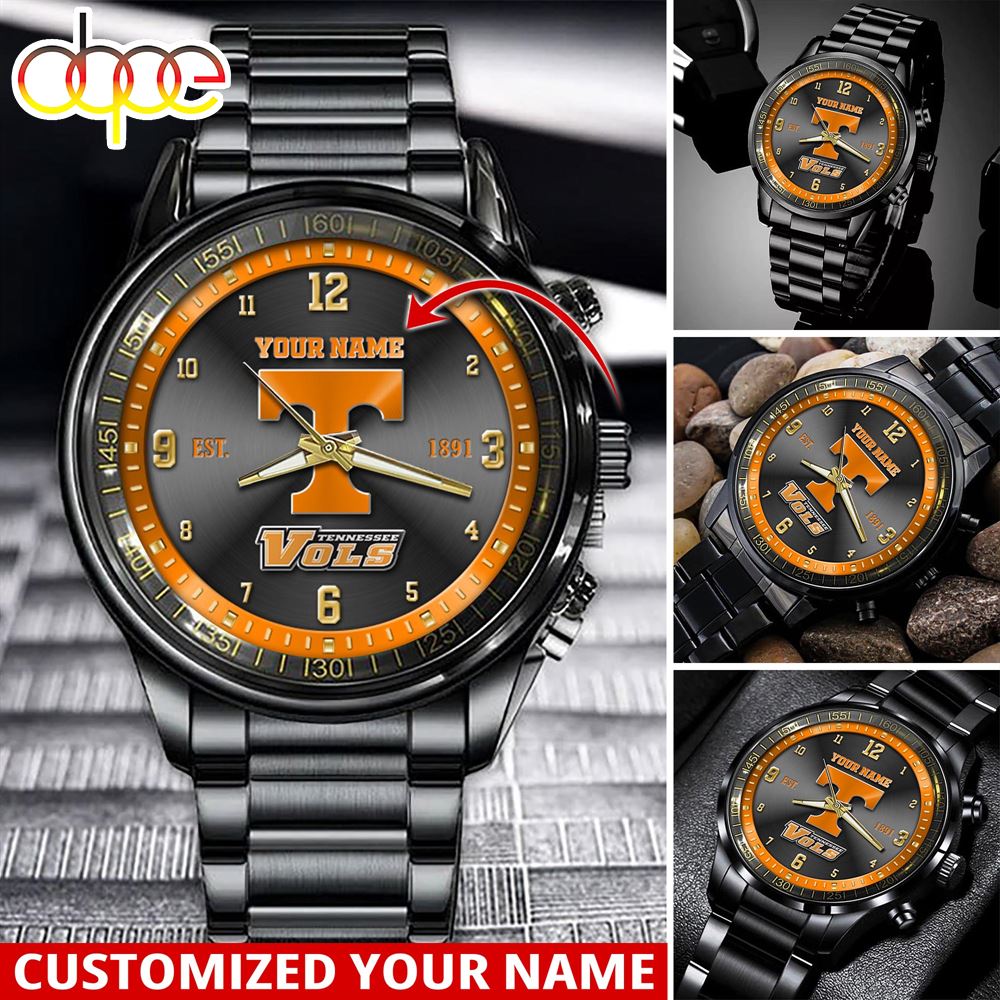 NCAA Tennessee Volunteers Sport Watch For This Season Custom Watch For Football Lovers