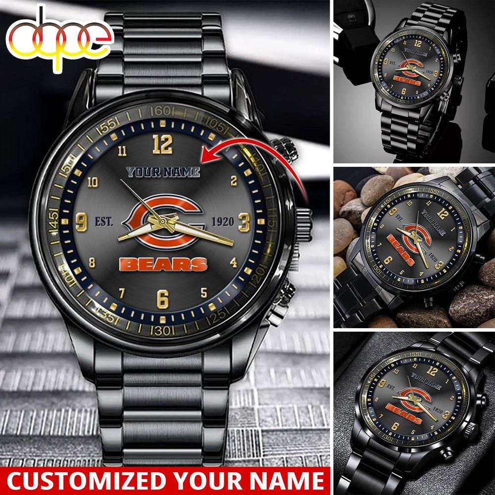 NFL Chicago Bears Sport Watch For This Season Custom Watch For Football Lovers