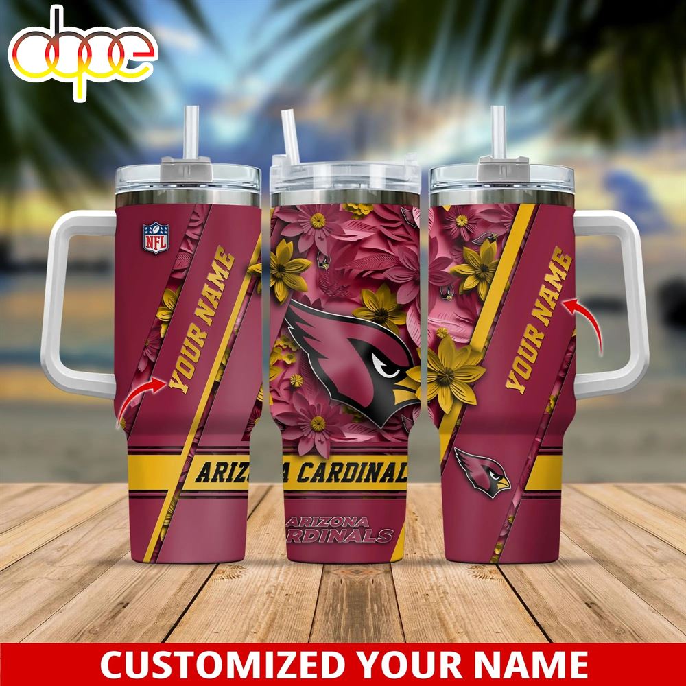 NFL Custom Name Arizona Cardinals Sport Tumbler 40oz