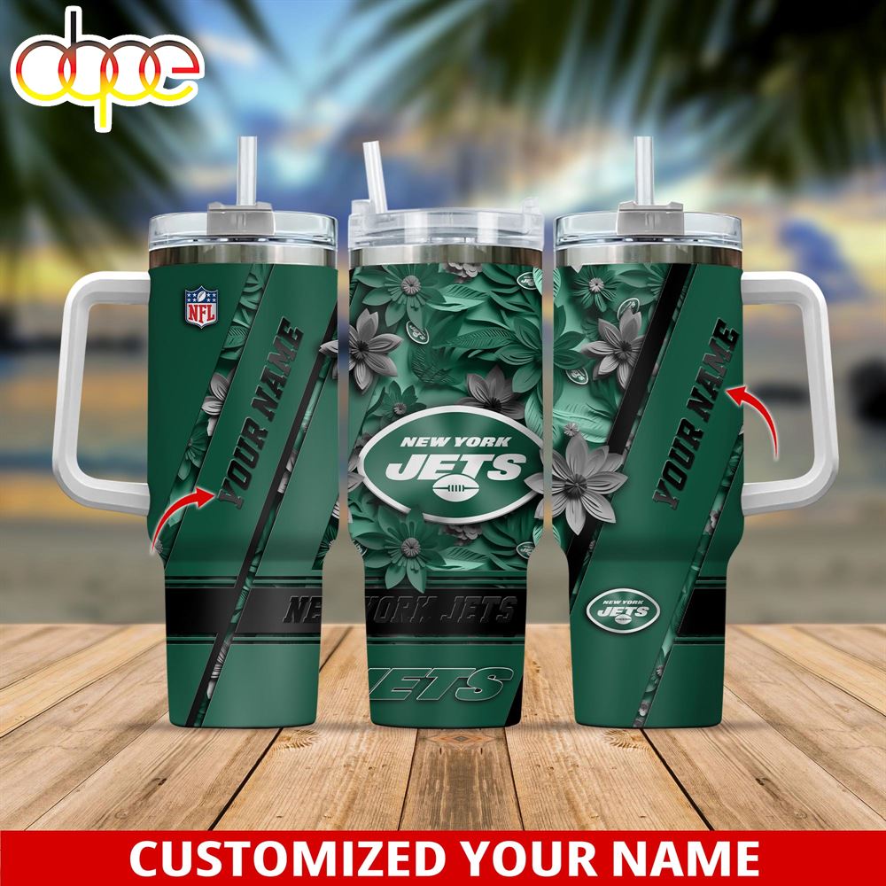 NFL Custom Name New York Jets Sport Tumbler 40oz
