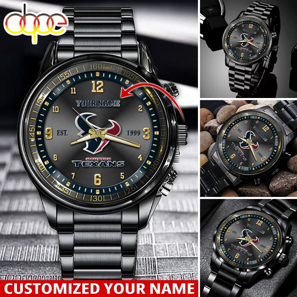 NFL Houston Texans Sport Watch For This Season Custom Watch For Football Lovers