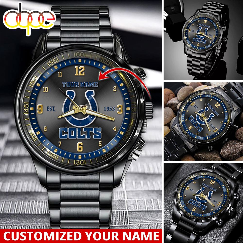NFL Indianapolis Colts Sport Watch For This Season Custom Watch For Football Lovers