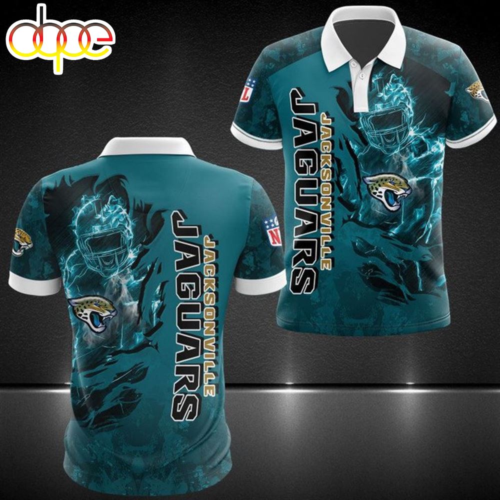 NFL Jacksonville Jaguars Teal Polo Shirt