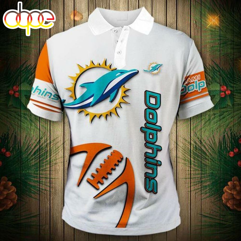 NFL Miami Dolphins Polo Shirt V12