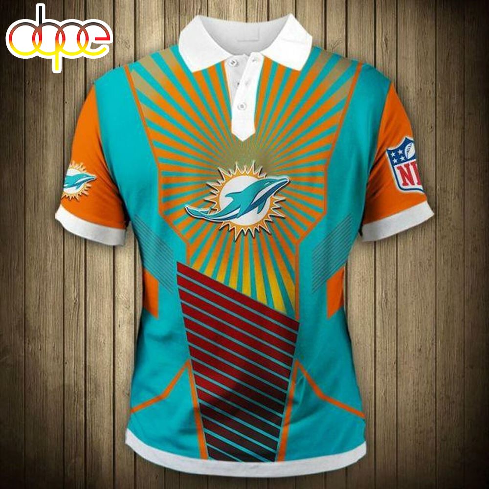 NFL Miami Dolphins Polo Shirt V13
