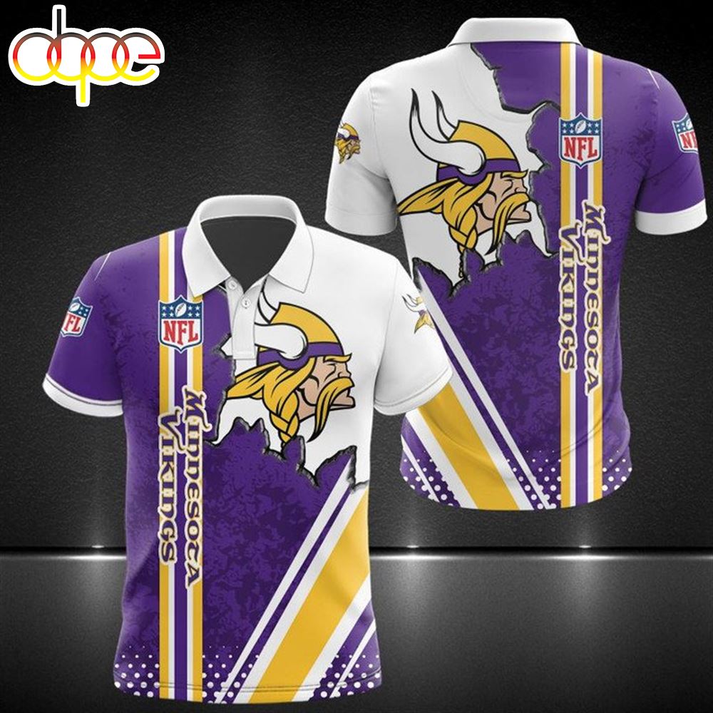 NFL Minnesota Vikings Purple White Limited Polo Shirt