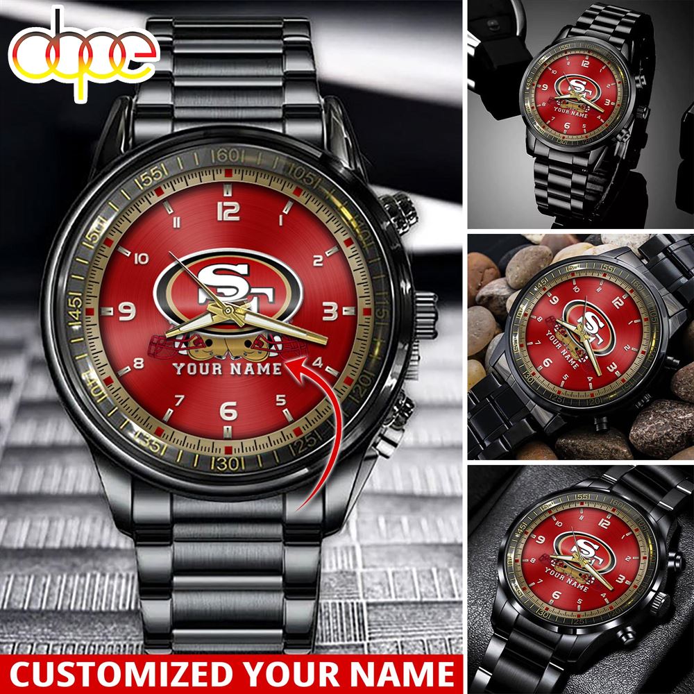 NFL San Francisco 49ers Sport Watch For This Season Custom Watch For Football Lovers