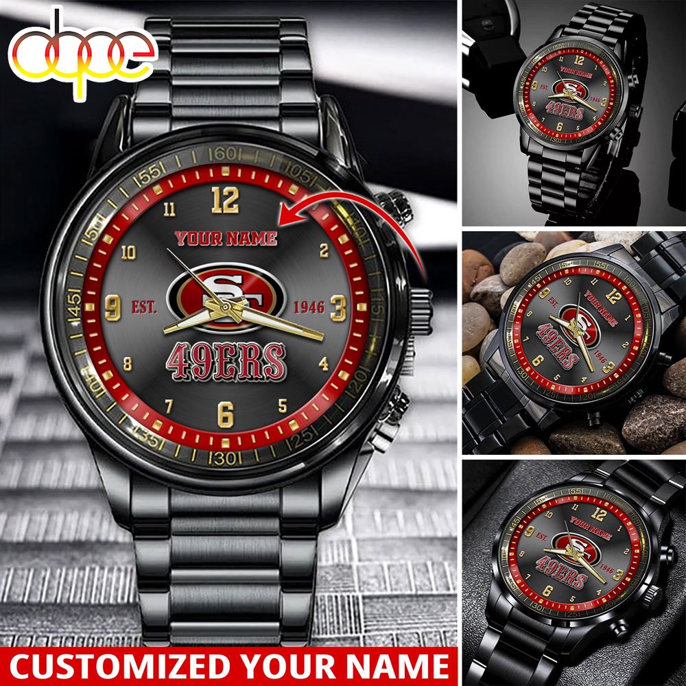 NFL San Francisco 49ers Sport Watch For This Season Custom Watch For Football