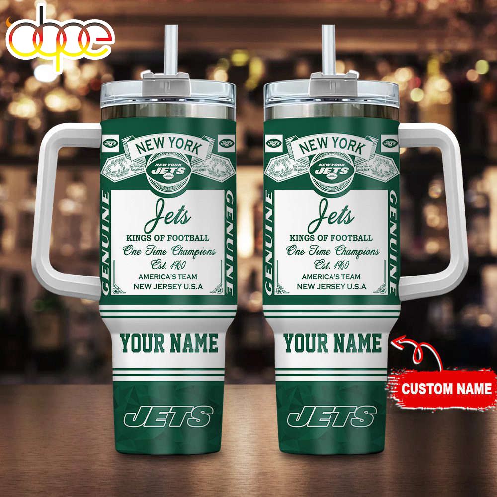 New York Jets NFL Kings Of Football Personalized Stanley Tumbler 40Oz