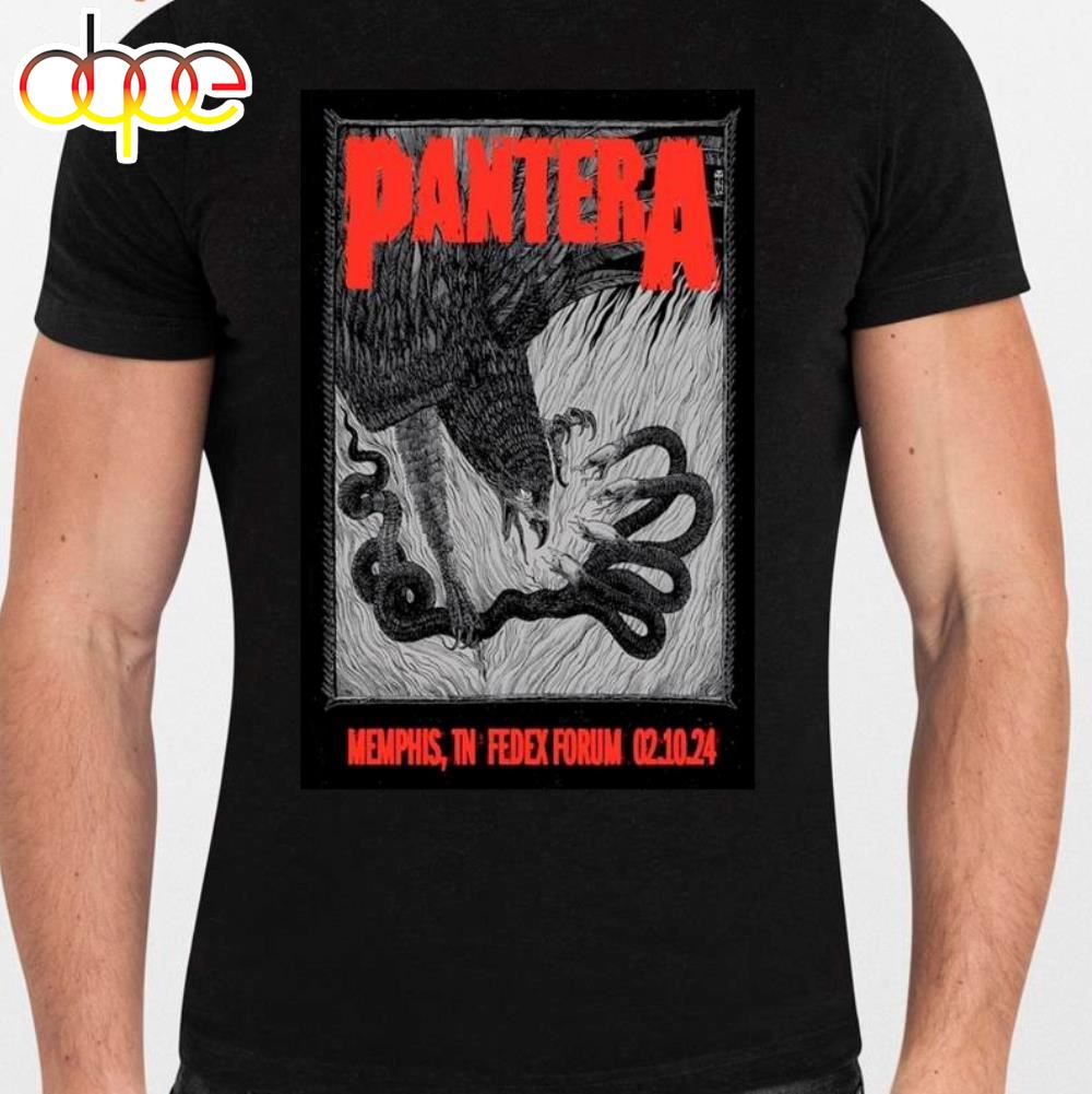 Nice Pantera February 10 2024 Fedexforum Memphis Tn Poster Shirt