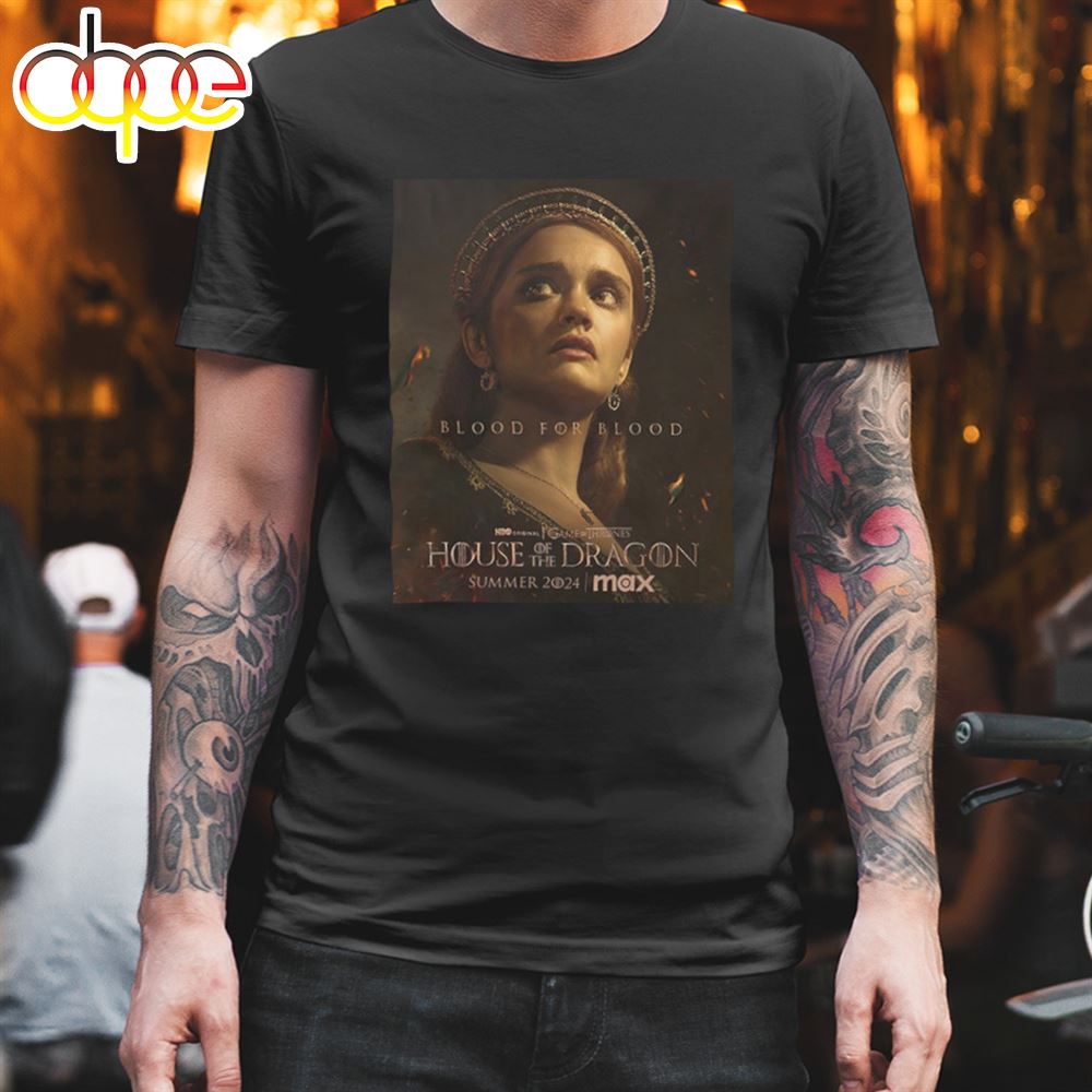 Olivia Cookes Alicent Hightower First Poster For House Of Dragon Season 2 T Shirt