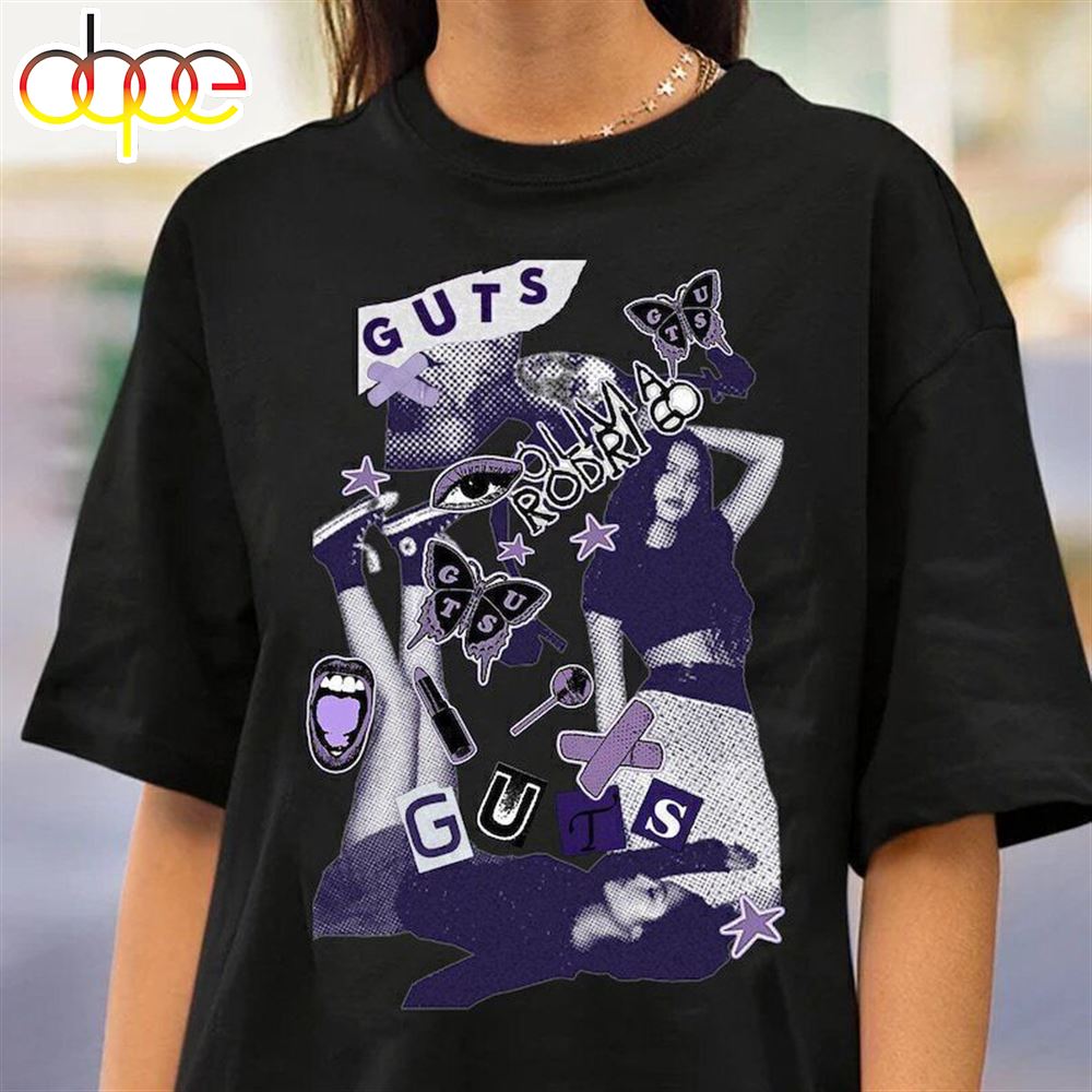 Olivia Rodrigo Guts Album World Tour 2024 T Shirt Funny Vintage Gift For Men