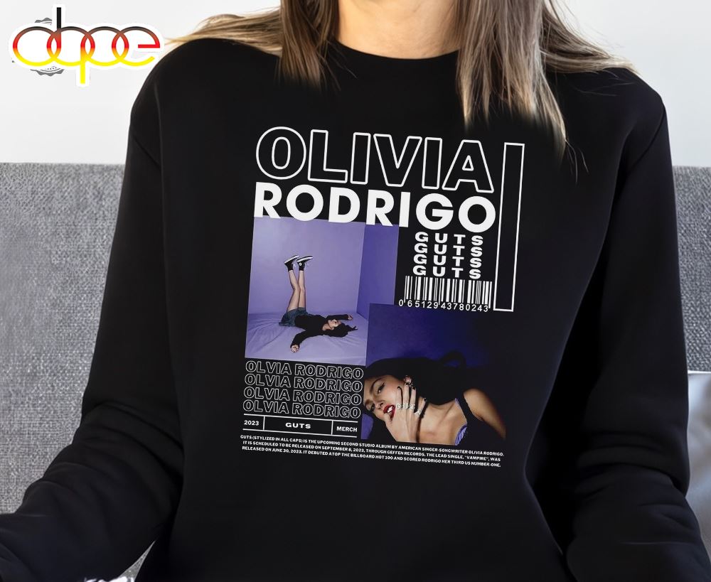 Olivia Rodrigo Album 2024 Merch, Olivia Guts Tour 2024 Sweatshirt
