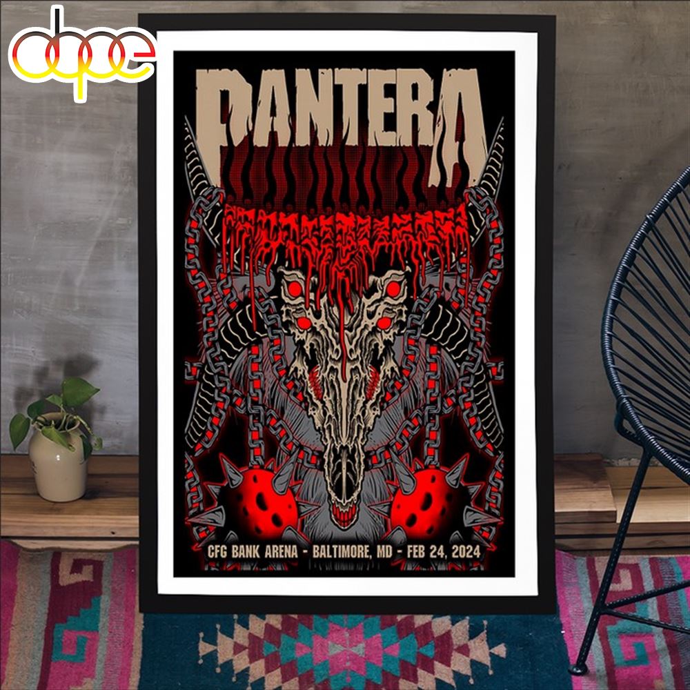 Pantera Baltimore February 24 2024 Poster Canvas