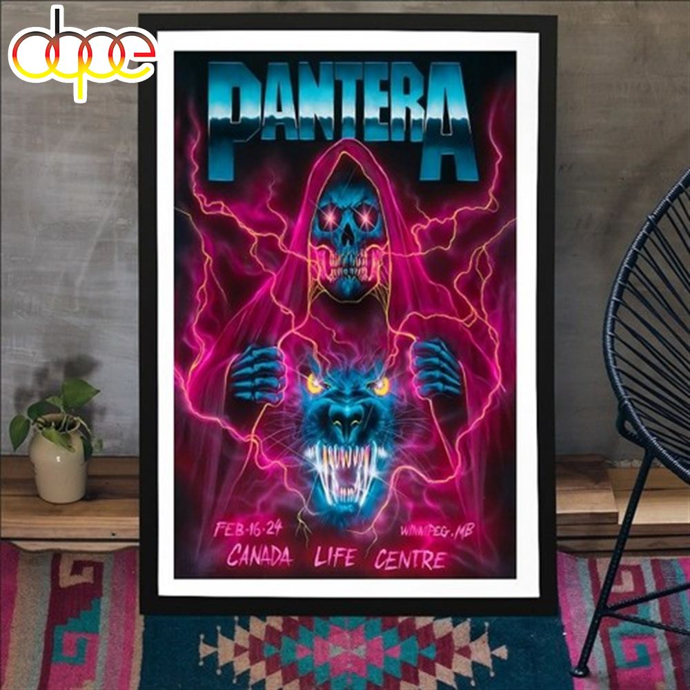 Pantera Winnipeg February 16 2024 Poster Canvas