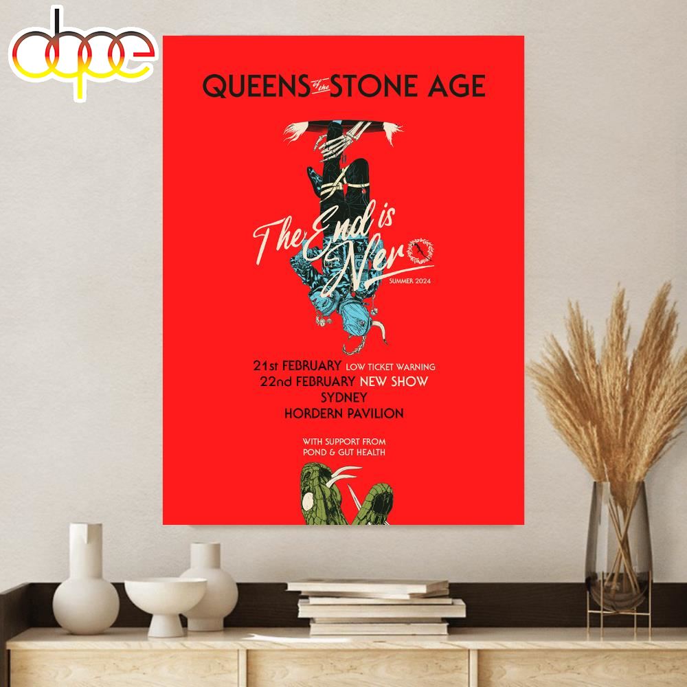 Queens Of The Stone Age Announce 2024 Australian Tour Poster Canvas