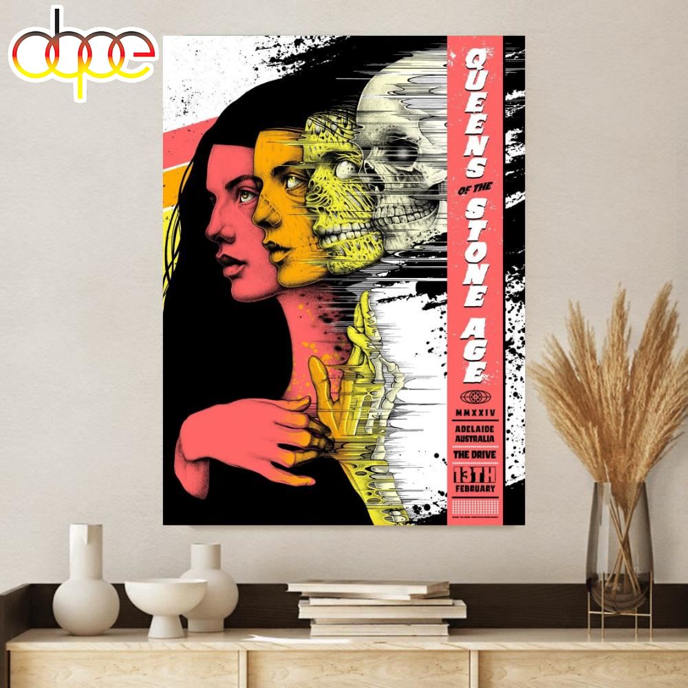Queens Of The Stone Age Brisbane Australia February 25th 2024 Poster Canvas