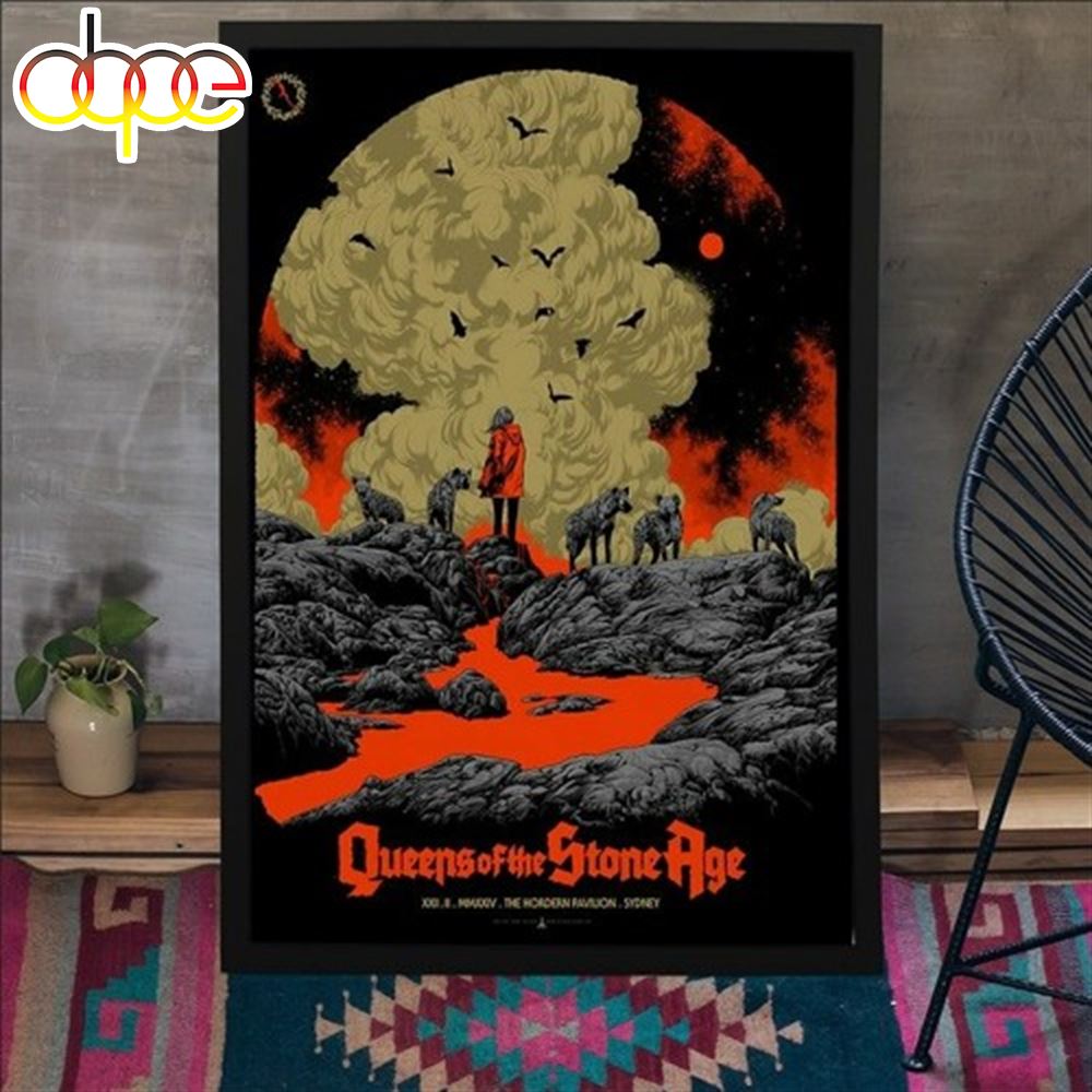 Queens Of The Stone Age Feb 22 2024 At The Hordern Pavilion In Sydney Australia Poster Canvas