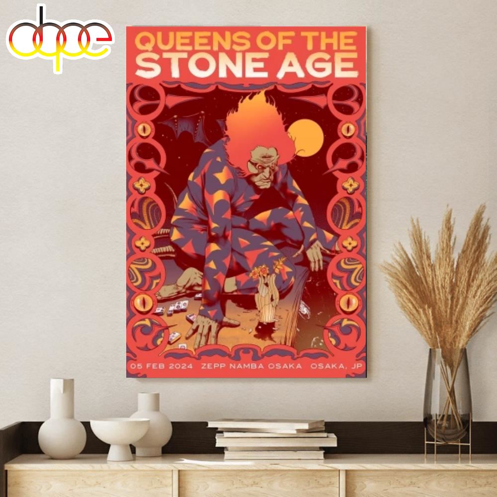 Queens Of The Stone Age February 5 2024 Zepp Namba Osaka Jp Poster Canvas