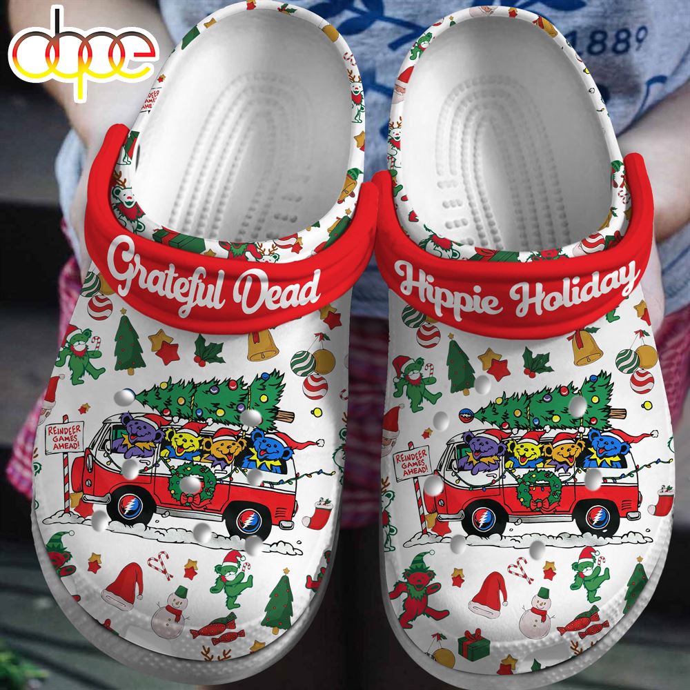 Reindeer Games Ahead Grateful Dead Music Clogs Shoes Comfortable For Men Women And Kids