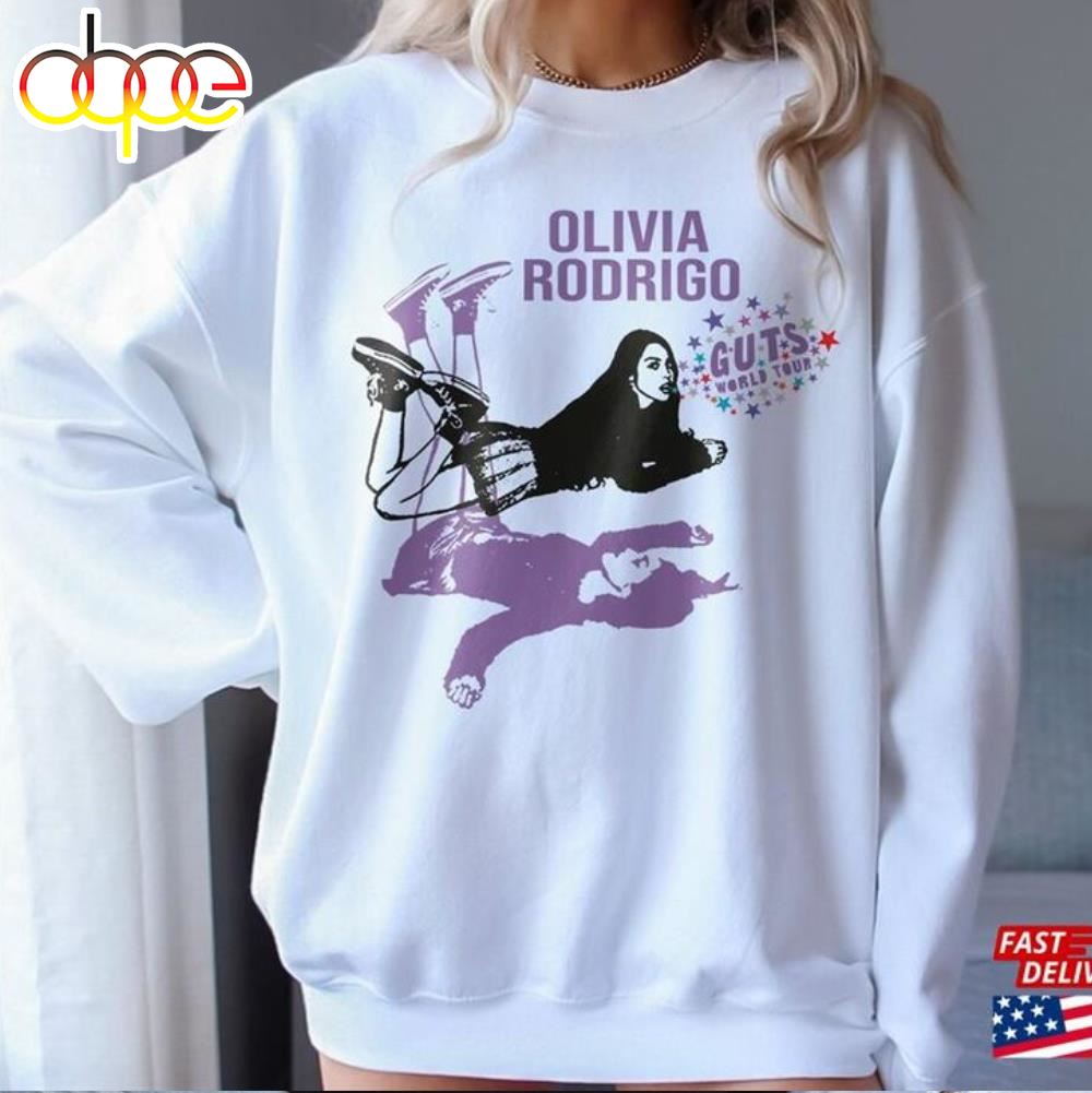 Retro Olivia Rodrigo Vintage 90s Graphic Tee Guts 2024 Tour T Shirt